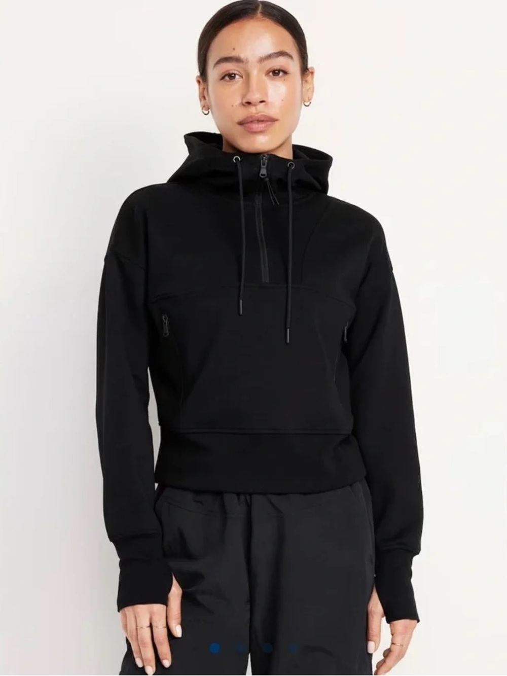 Old Navy Black Dynamic Pullover Hoodie